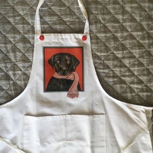 Holiday black lab apron